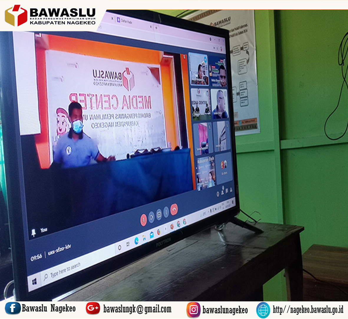 Bawaslu Nagekeo Mengikuti Rapat Evaluasi Perbawaslu Tahapan Pemilu dan Pemilihan
