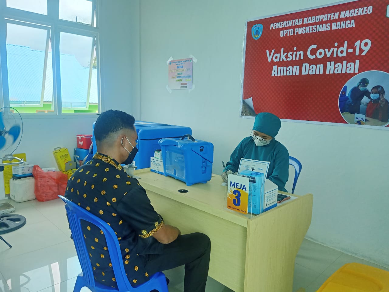 Bawaslu Nagekeo Mendapat Vaksin Corona Pada HUT ke 13 Bawaslu