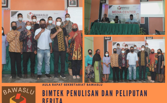 Bawaslu Nagekeo Menggelar Bimtek Penulisan Dan Peliputan Berita