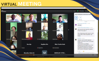 Screenshoot Zoom Meeting bersama peserta P2P Bawaslu Kabupaten Nagekeo