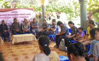 Sosialisasi Penguatan Pengawasan Pemilu yang Inklusif bagi Pemilih Disabilitas di Panti Asuhan Bhakti Luhur Boanio, Selasa (12/5)